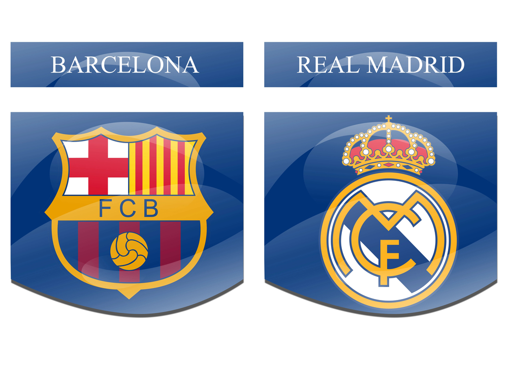Ilustración del Barcelona vs Real Madrid.//Depositphotos