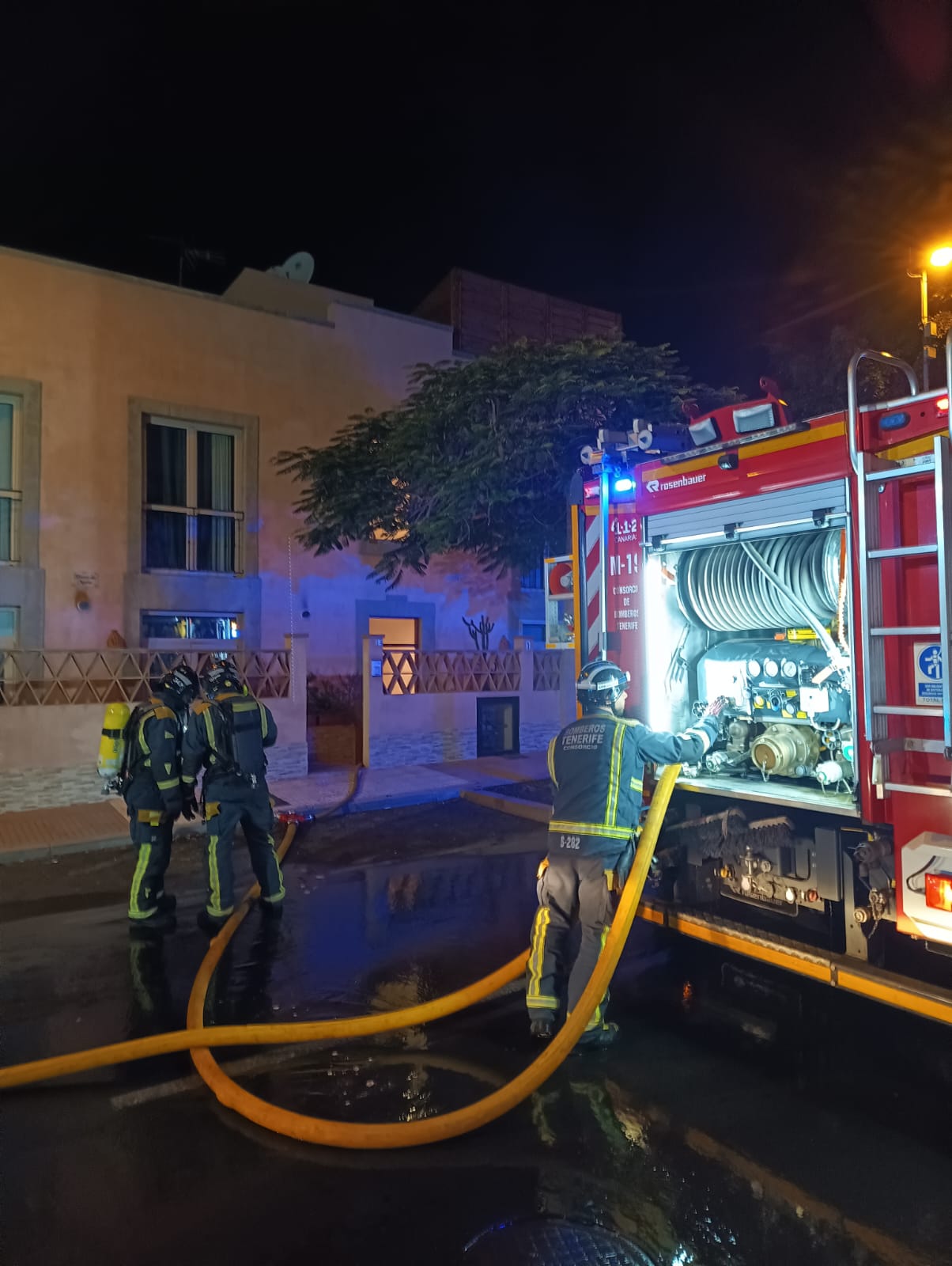 Incendio en Tijoco.//Cedida
